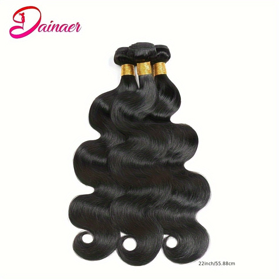 Body Wave Bundles With Closure Human Hair Weave Bundles Unprocessed Virgin Hair Extensions With Closure Natural Color 3 Bundles With 5x5 Closure Free Part